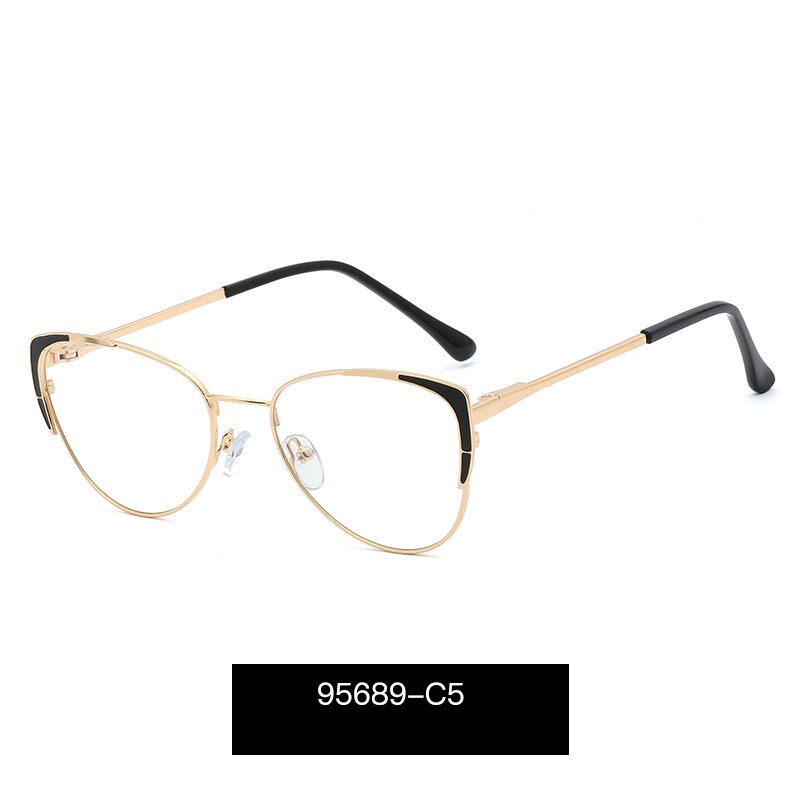 Hotony Eyeglasses Frame for Women Blue Light Blocking Eyewear Female Optical Glasses UV400 Prescription Spectacles Woman: C5