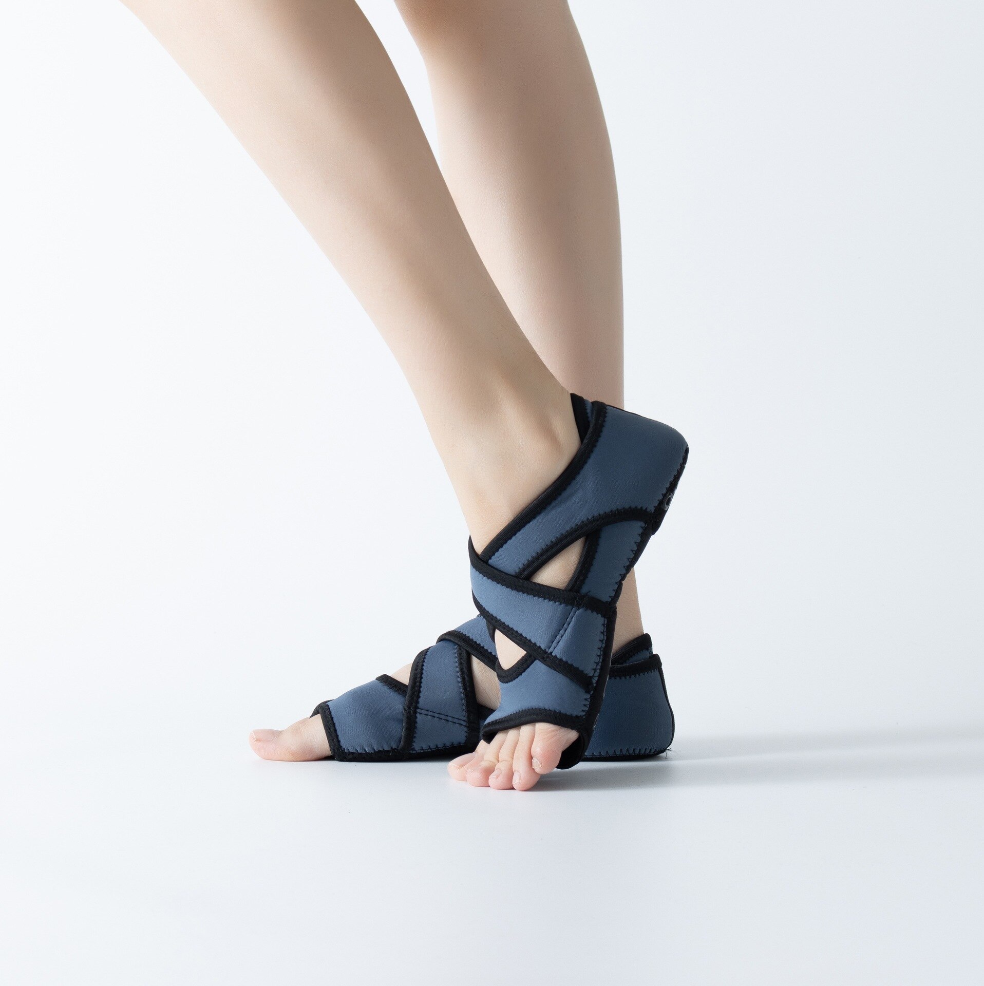 Joga skarpetki damskie palec u nogi skarpetki robić pilatesu profesjonalne antypoślizgowe trening wysokiej jakości balet zdatność taniec buty Pilates buty robić jogi: niebieski / S(35-36)