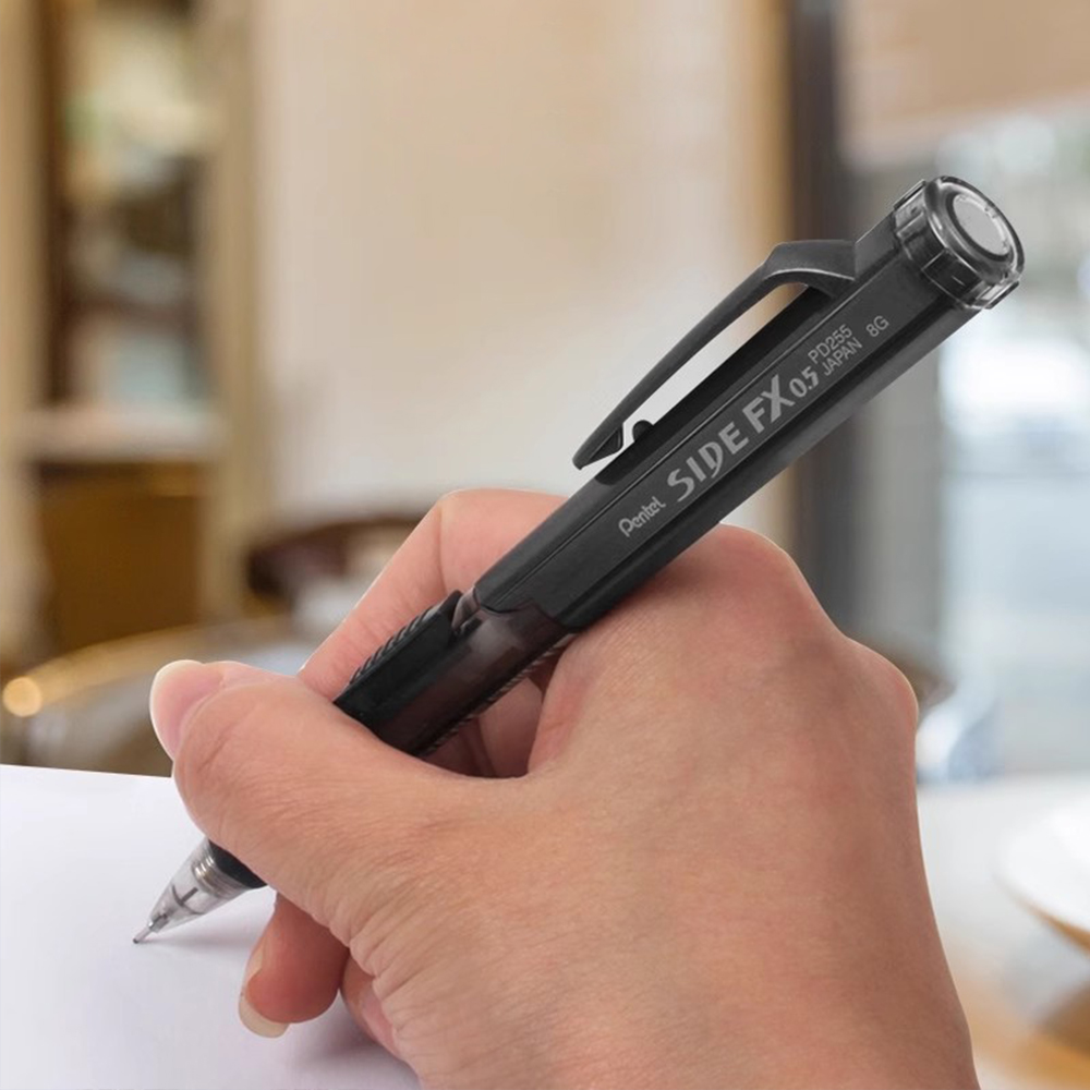 Japan Pentel PD255 Mechanical Pencils 0.5mm Side Extrusion Lead Eraser Head Retractable Classic Cute School Supplies Stationery