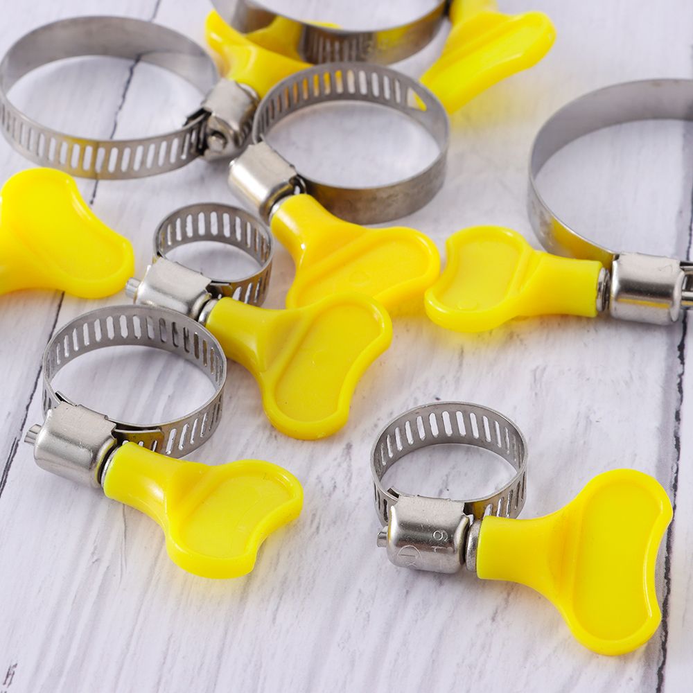 Stainless Steel Hose Clamps Sealing T Bolt Pipe Clip Useful Welding Exhaust Hardware Repair Tool Fuel Line Worm Size Clips