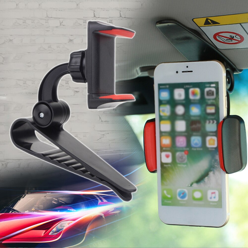 100%  merken auto achteruitkijkspiegel houder mobiele telefoon houder auto 360 graden draaibaar universeel gemaakt van abs materiaal