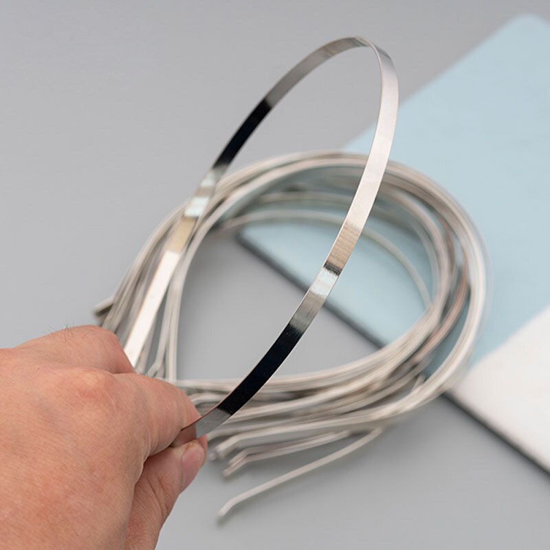 10 stks/partij Mode Metalen Blank Haarband Hairwear 3 4 5 6 7mm Breedte Handgemaakte Vrouwen Decoratie Haarbanden DIY Haar sieraden Bevindingen