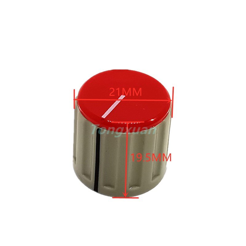 1pc 6.4mm Inner Hole Potentiometer Knobs 21x19.5MM 110E Flip Lock Screw Potentiometer Cap
