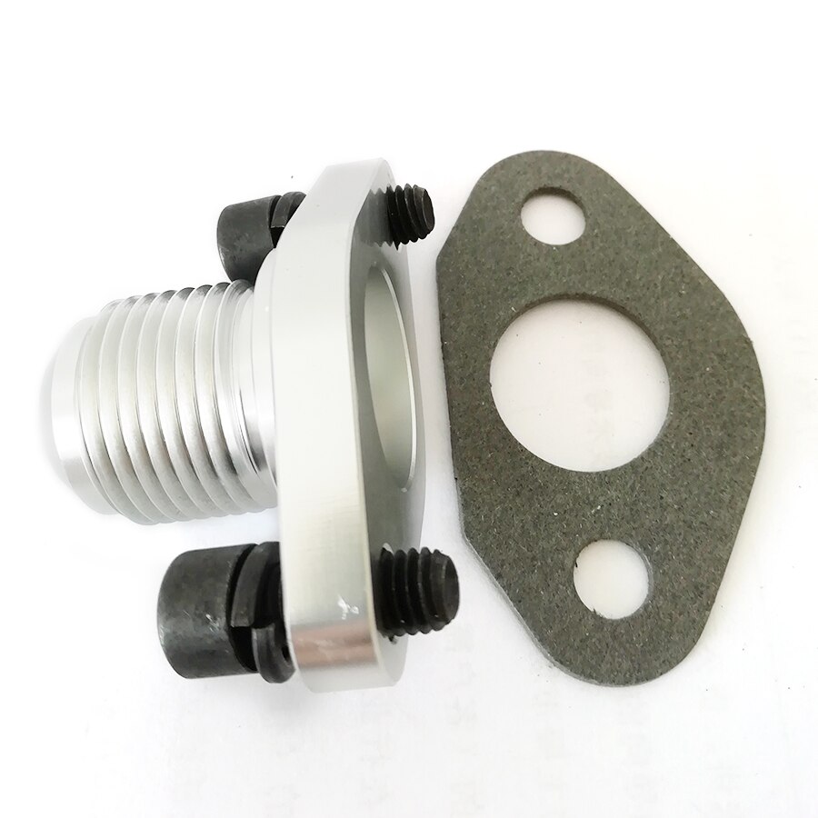 51Mm Auto Billet Turbo Olie Afvoer Adapter Flens Voor Garrett T3 T3/T4 T04 T72 T76 T04B T04E -12AN