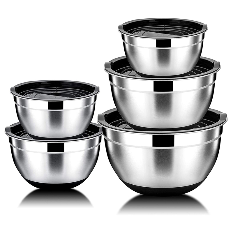 Fackelmann 28660 Bol inox pour mélanger, saladier inox, bol à mixer