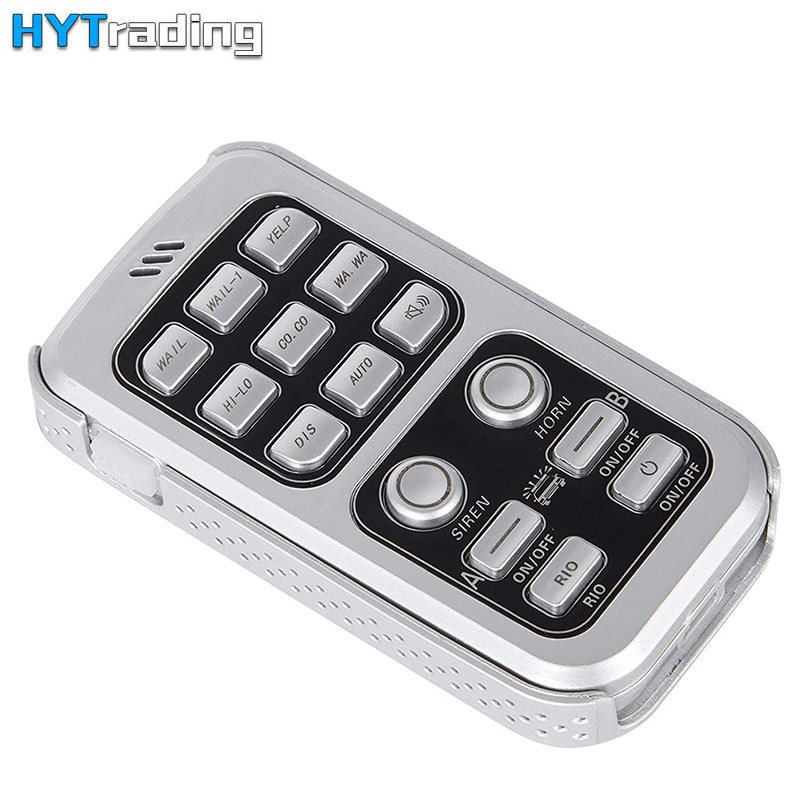 400W 16 Sound Car Siren Spealer and Truck Warning Alarm Police Siren Horn Ambulance Emergency Electronic Horn Kit PA MIC System