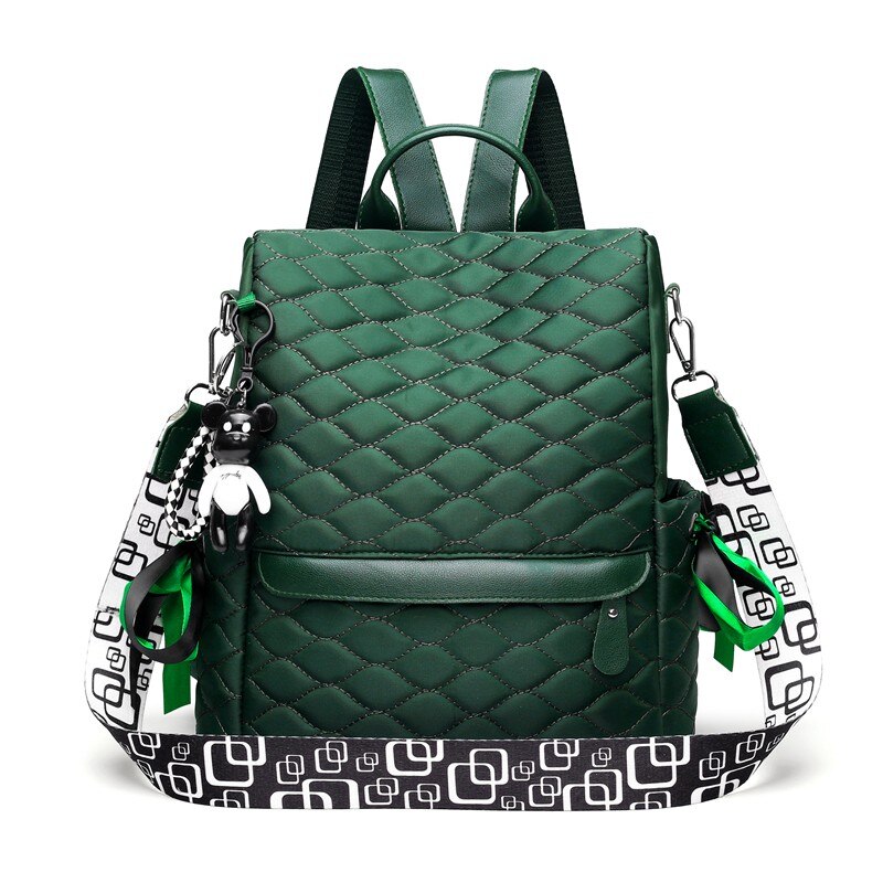 Xadrez mochila portátil anti roubo à moda casual daypack viagem negócios faculdade escola bookbag para as meninas das mulheres mochilas verdes: green