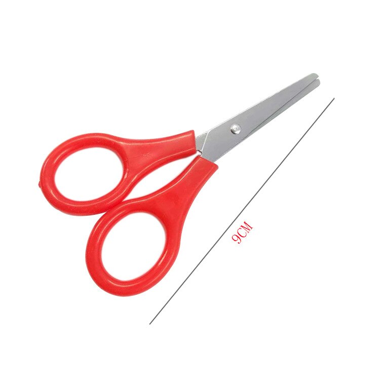 10pcs Small Scissors Sewing Kit Nail Scissors Nose Hair Student Scissors Handmade Scissors Safety Scissors Children JD001: Red