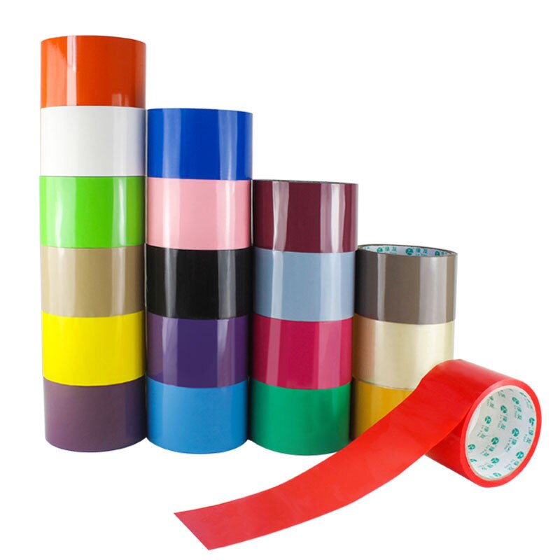 19 Colors Packing Tapes Plastics Adhesive Tape Express Boxes Packaging Tape Long Adhesive Plaster 4.8cm x 90m