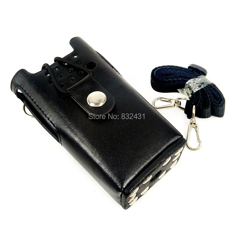 Funda protectora de cuero para walkie-talkie, bolso de hombro duro para MOTOROLA GP3688 CP200 CP040 CP140, Radio bidireccional