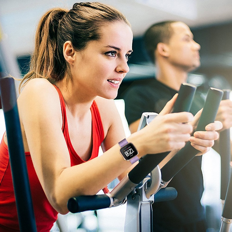 Lerretstropp til fitbit versa bånd erstatning stabil klokkerem på passe bit versa 2 vesa lite armbånd smart armbånd pulseira