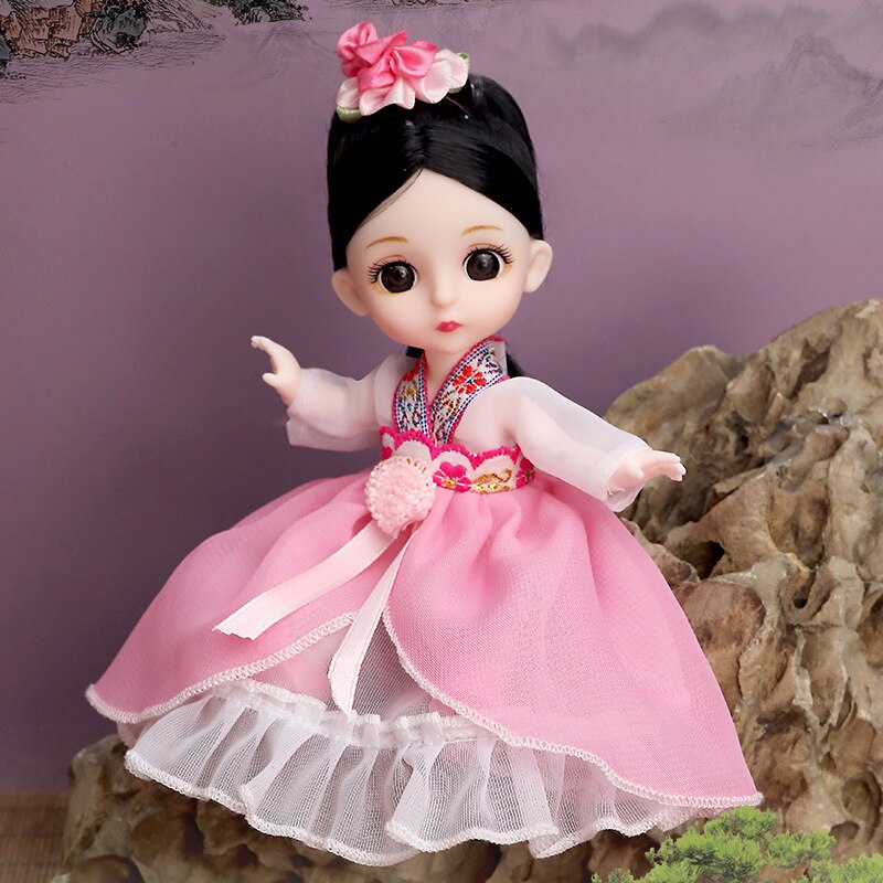 16cm Movable Joints Doll Princess Girl Children Toy Bjd Doll Full Set: 15