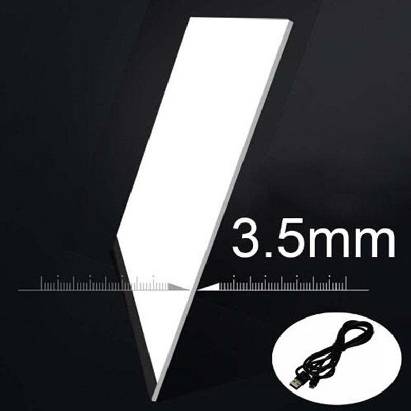 WKDP-tableta gráfica LED iluminada, tablero de dibujo Ultra A4, almohadilla de luz, libro de bocetos, tablero de copia en blanco, lienzo para pintar