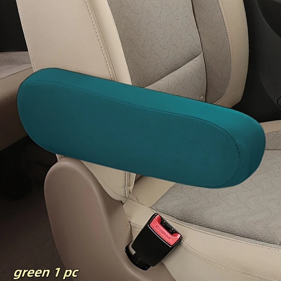 1PC Car armrest cover universal truck small armrest cover cloth easy to clean interior modification truck supplies protection: green