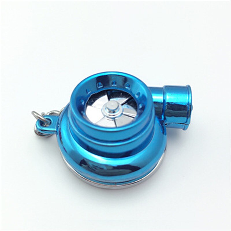 Mini Turbo turbocompresor para coche, llavero con anilla giratoria, llavero con luz: 08