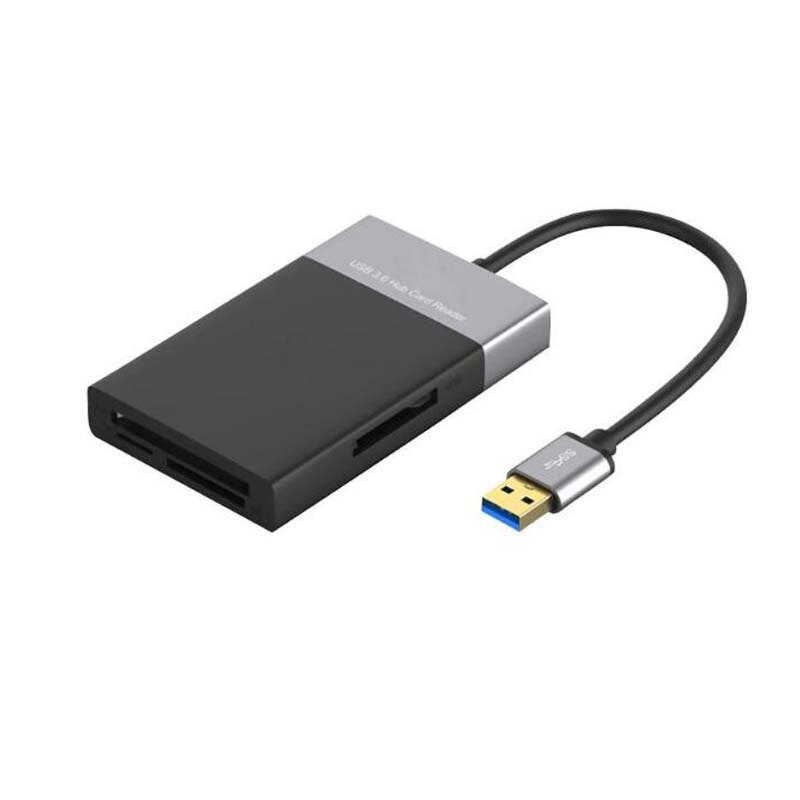 Free-Driver 6in1 Multi USB 3.0 HUB Card Reader USB 3 To CF XQD SD TF Memory Card Reader writer OTG Adapter For Win Vista Mac PC