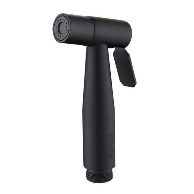 Handheld Bidet Kraan Spuit Roestvrij Staal Zwart Bidet Set Hand Spray Bidet Spuit Zelfreinigende Voor Badkamer: A