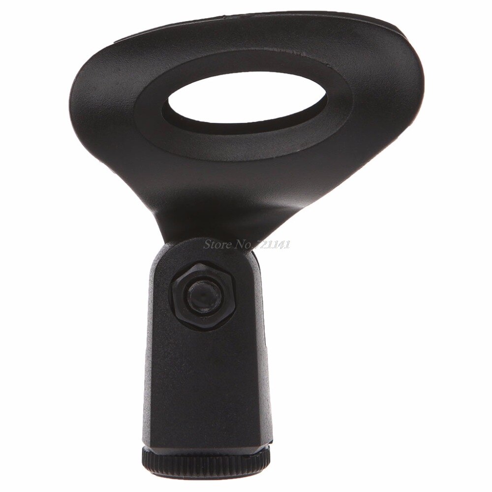 Flexible Microphone Mic Stand Accessory Plastic Clamp Clip Holder Mount Black Electronics Stocks