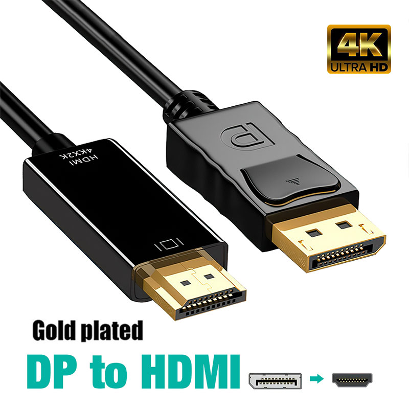 High speed DP DisplayPort to HDMI VGA DVI Adapter Connecto Converter cable 4K 1080P For desktop laptop PC TV monitor projector