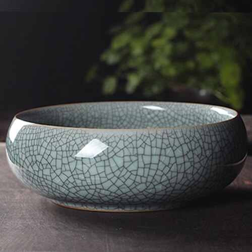 Celadon Tee Washset Keramik Tasse Stift Große Tee Waschen Eis Riss Offene Stück Von Wasser Ceremonia Del Te Haushalts Produkte DH50CX: Stil 4