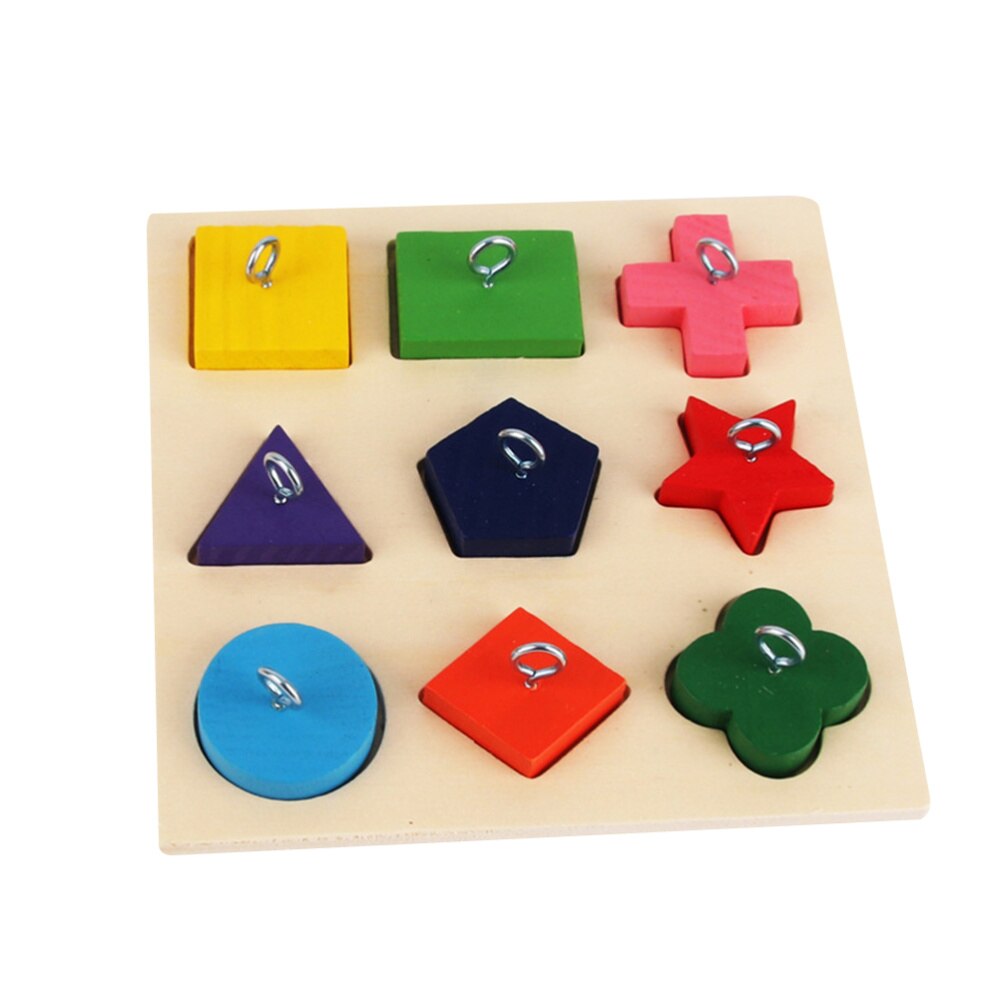 Interactive Colorful Block Toy Educational Bird Toy Funny Wood Block Parrot Playing Toy (Random Color)