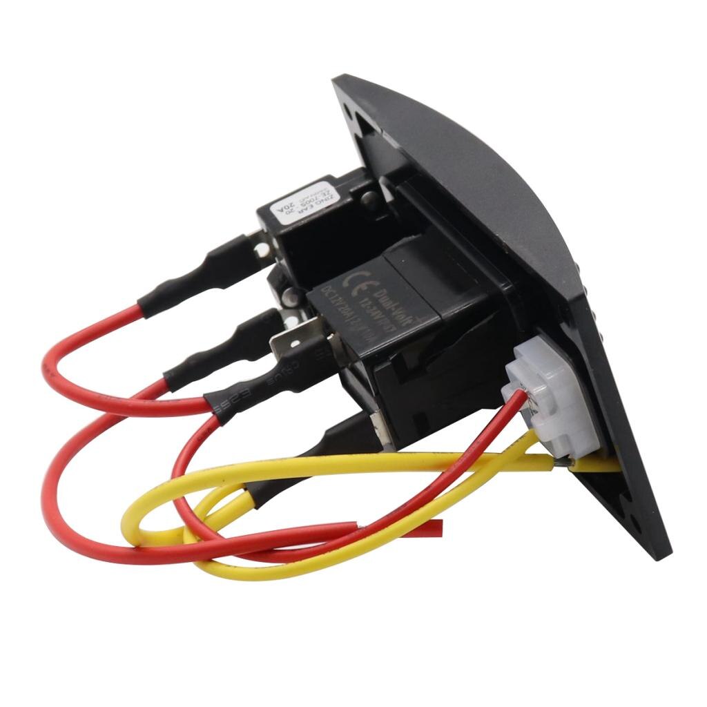 Deck Wash Rocker Switch Panel LED 12 volt Marine Switch Washdown controller