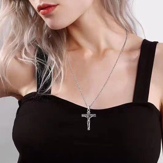 Trendy 925 Sterling Zilveren Ketting Voor Mannen Sieraden Vrouwelijke Classic Cross Hanger Kettingen Mannelijke Choker Bijou Lady Kettingen: 7