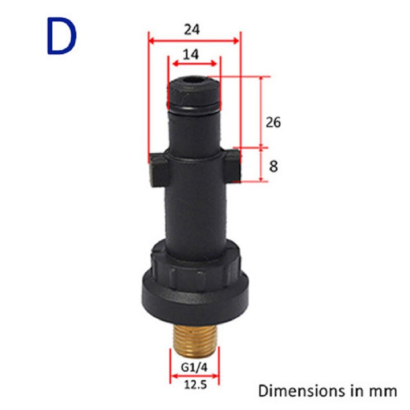 Plastic Adapter Foam Nozzle Foam Generator Snow Foam Lance for Karcher Bosche Sterwins Champion Stihl High Pressure Washer: Brown