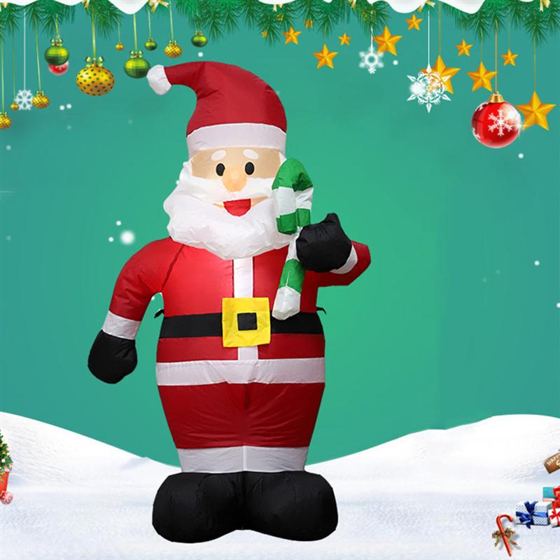 120cm Inflatable Santa Claus Blow Up Party Indoor Outdoor Decor Prop Christmas Year Layout Decoration US EU Plug