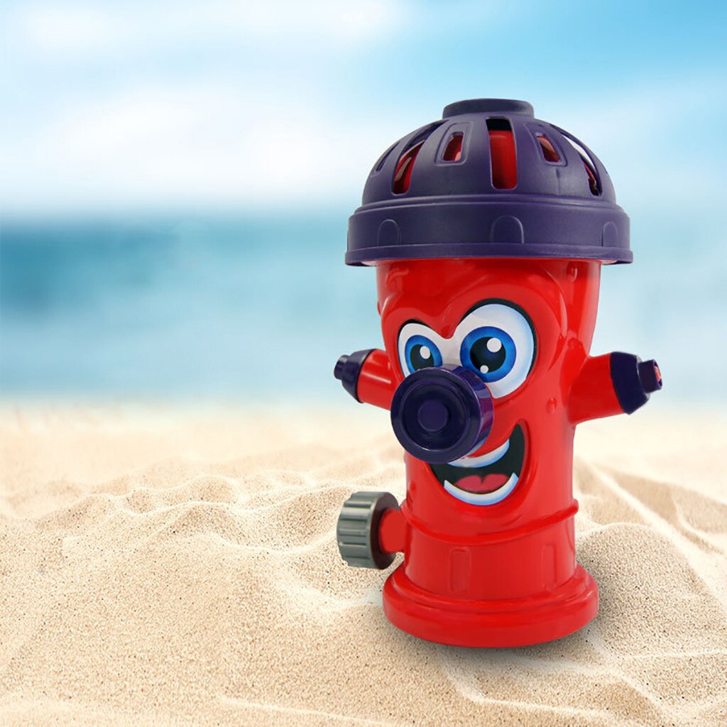 Ourdoor Water Spray Toy Fire Hydrant Sprinkler Kids Spray Water Toy Backyard Lawn Yard Summer Outdoor Beach Family Play M140#: RD