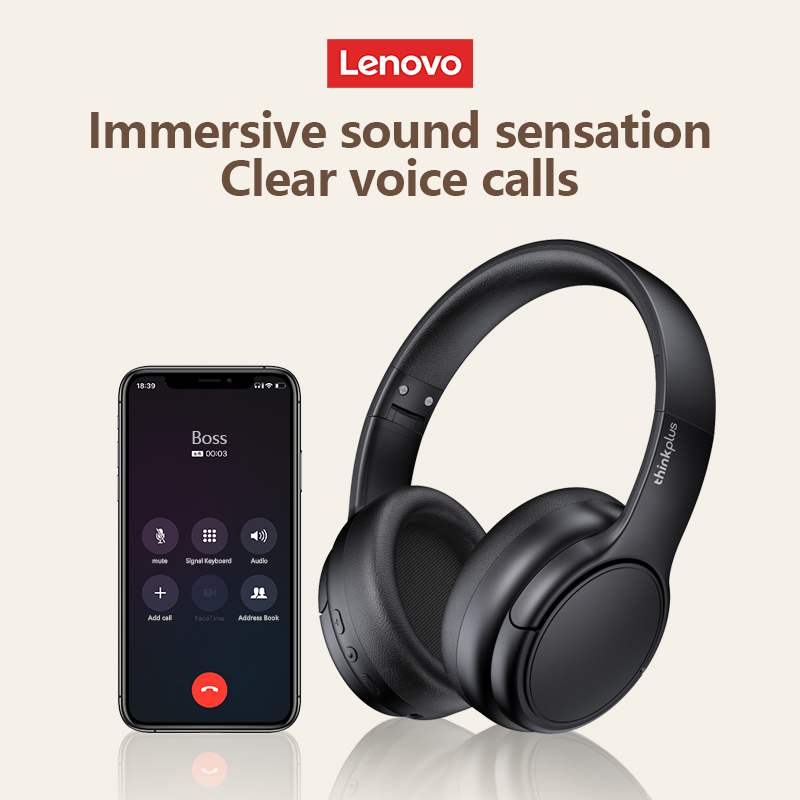 Oryginalny bezprzewodowy zestaw słuchawkowy Bluetooth Lenovo 5.3 TH20 Gaming Dual Mode Składane słuchawki sportowe HIFI Sound Music Earphone 2023 Nowość