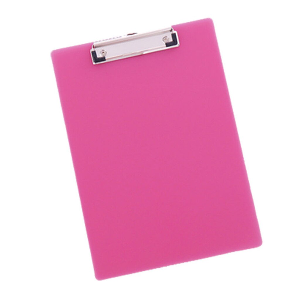 Student Plastic Blue/Black Solid A4 Size Document Clipboard Clip Board With Pen Holder School Office Supplies