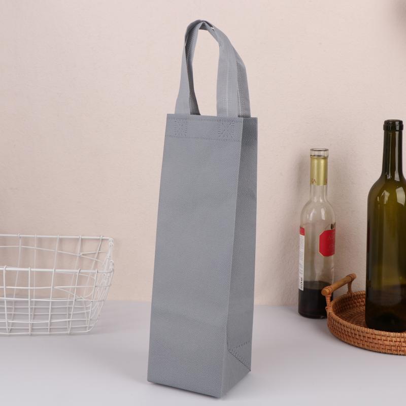 Vilten wijnfleszak Dubbele flessen Grote dragende draagbare drankverpakking Handtas Cadeaupapier Opbergtas Wijndraagtas: Bourgondië