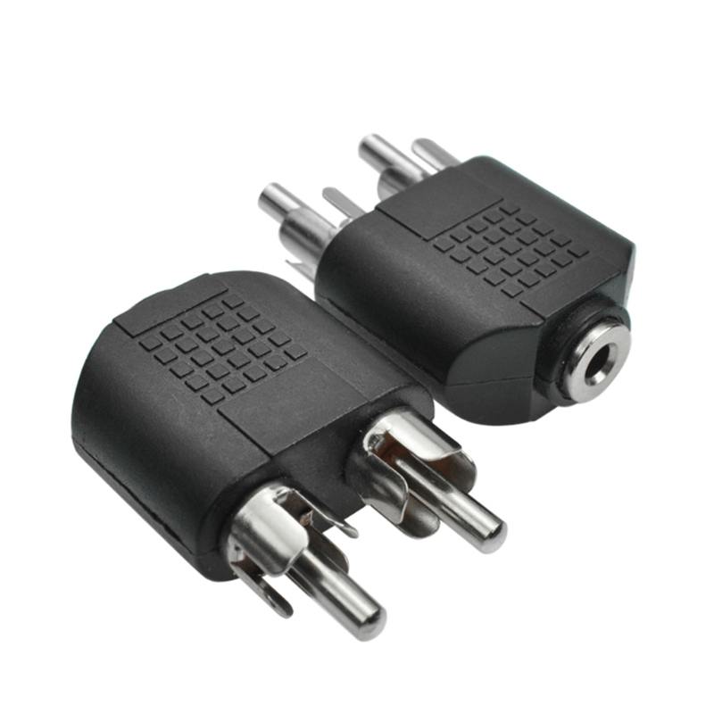 Jack de Audio estéreo de 3,5mm hembra a 2 RCA macho/3,5mm macho a 2 RCA hembra/3,5mm hembra a 2 RCA hembra adaptador de conector