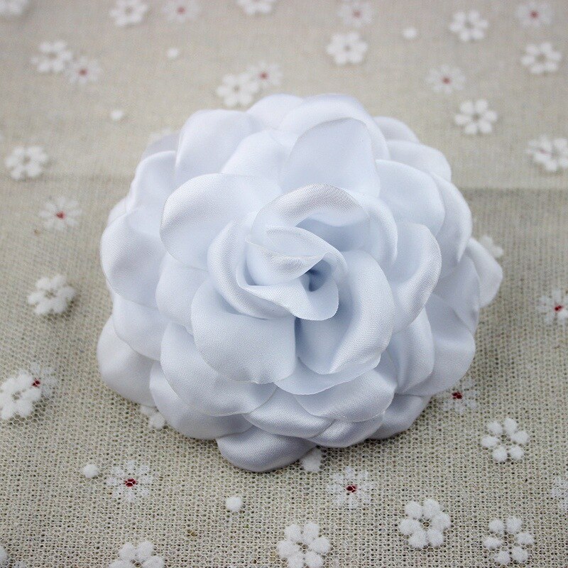 Brændte Satin Rose Blomster - Bryllupspynt DIY - 3 stk