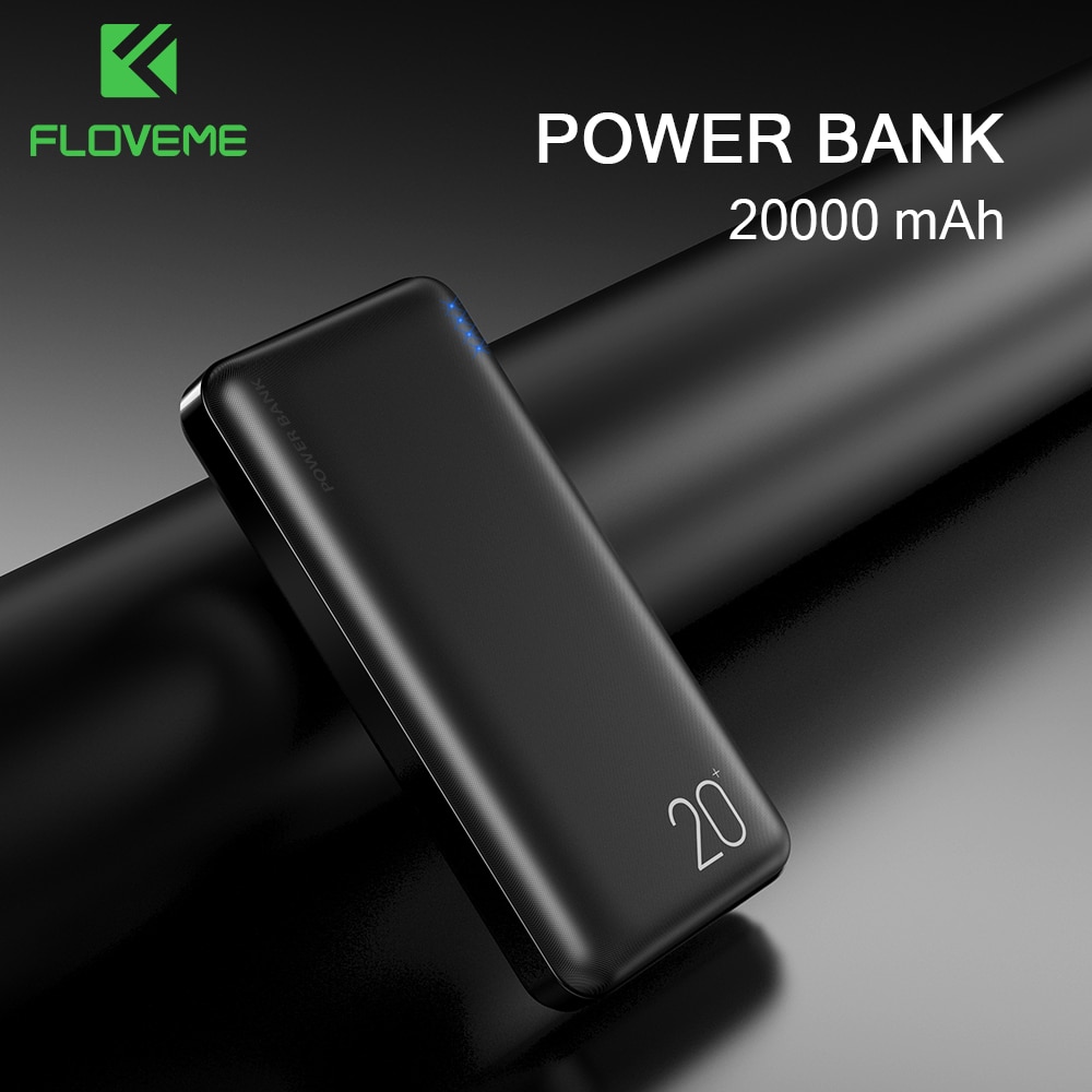 Floveme-Mini cargador portátil de 20000mAh, batería externa de viaje, Powerbank rápido para teléfono móvil xiao