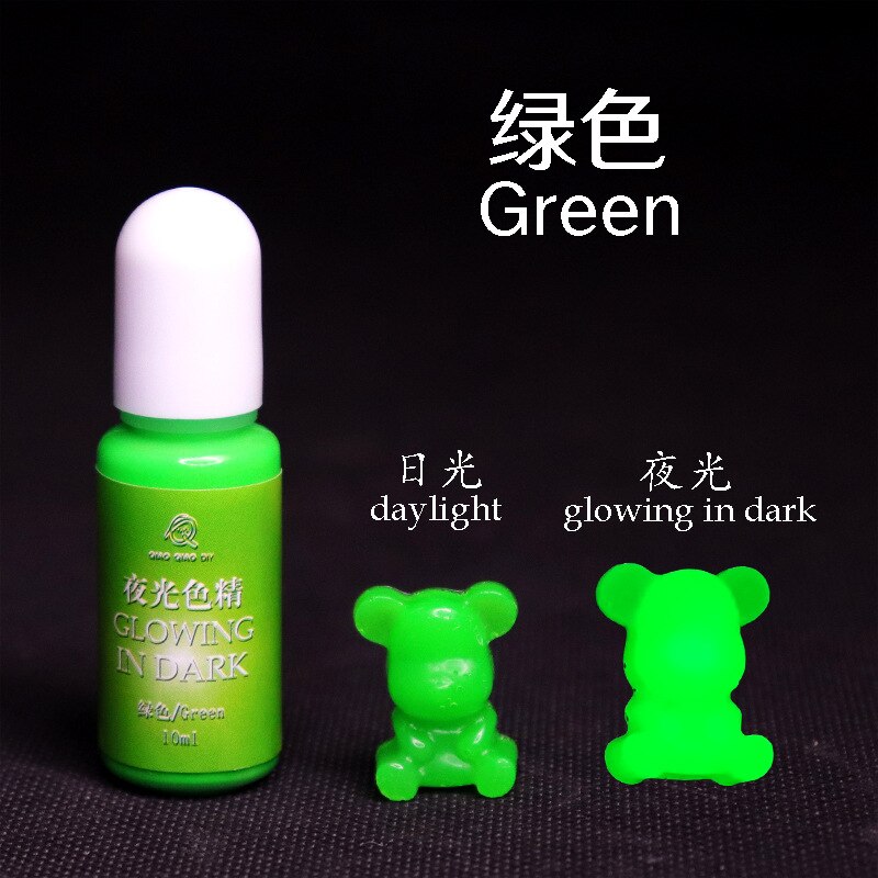 Luminous UV Resin Polarization Liquid Dye Resin Epoxy For DIY Jewelry Making Crafts Coloring Dye Colorant: green