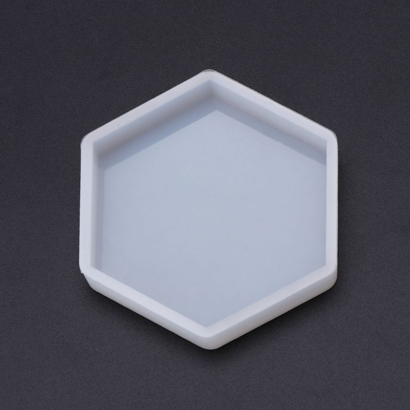 Silicone moule miroir bricolage résine époxy artisanat fabrication de bijoux pendentif décoration géométrique Hexagonal à la main moules ornements