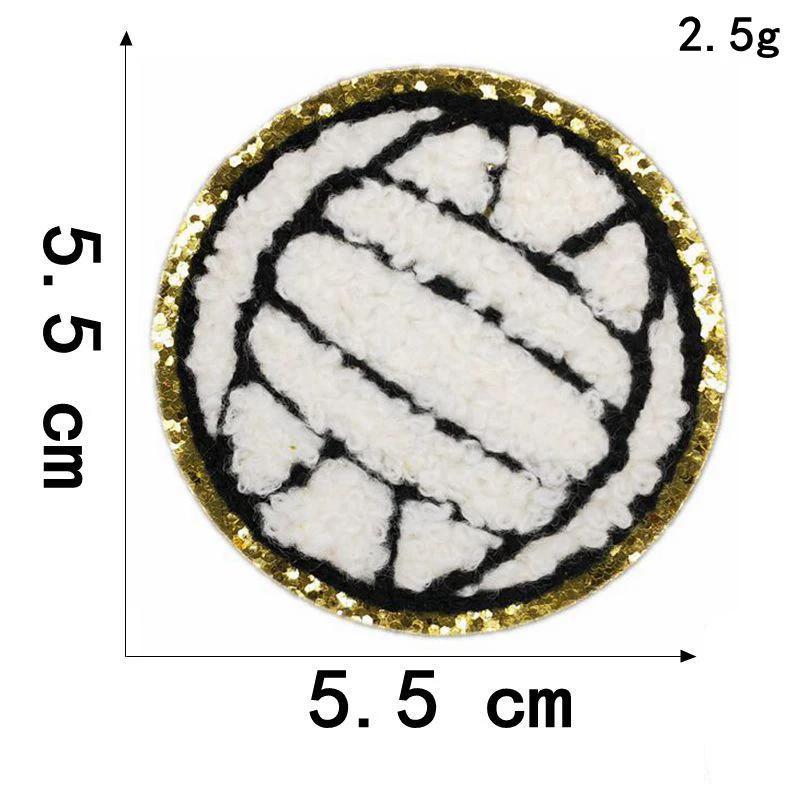 Sport Carnaval Voetbal Basketbal Honkbal Embleem Kleding Accessoires Badge Borduurwerk Sticker Strijkijzer Patches: Antiek Zilver