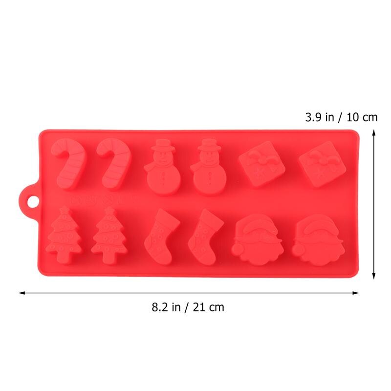 12 hohlräume Silikon Schimmel Lebensmittel Klasse DIY Weihnachten thematisiert Schokolade Schimmel Eiswürfel Gelee Pudding bilden Für Küche Werkzeuge