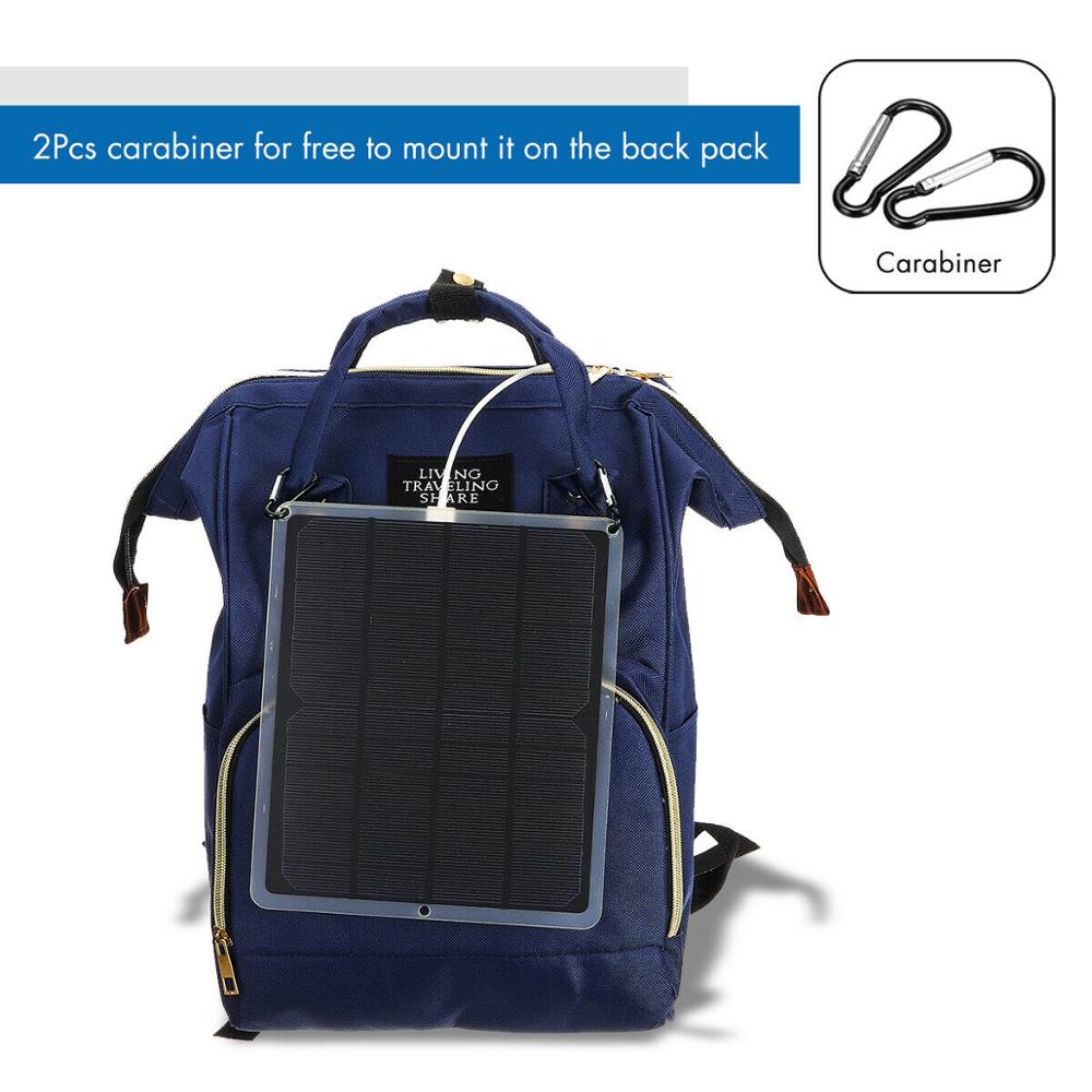 Cewaal double USB panneau solaire 5V 20W Portable extérieur Mini bricolage Module panneau système pour batterie chargeur de téléphone Portable cellule solaire