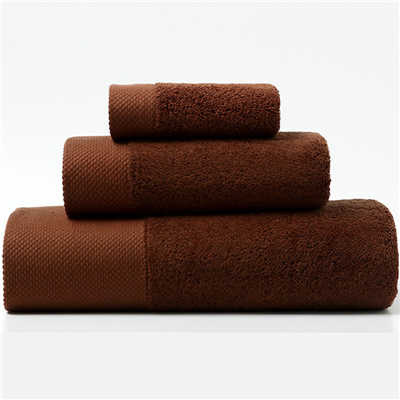 Juego de toallas de baño de lujo para adultos, 100% algodón, blanco, café, Morado, gris, toalla de rizo, paño de mano y cara: Coffee / 40x80cm Face Towel