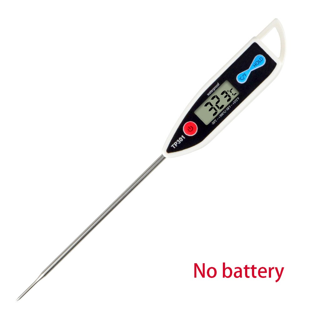 TP300 Food Digital Thermometer For Kitchen BBQ Probe Meat Water Milk Household Cooking Electronic Oven Thermometer Gauge Tools: White -3