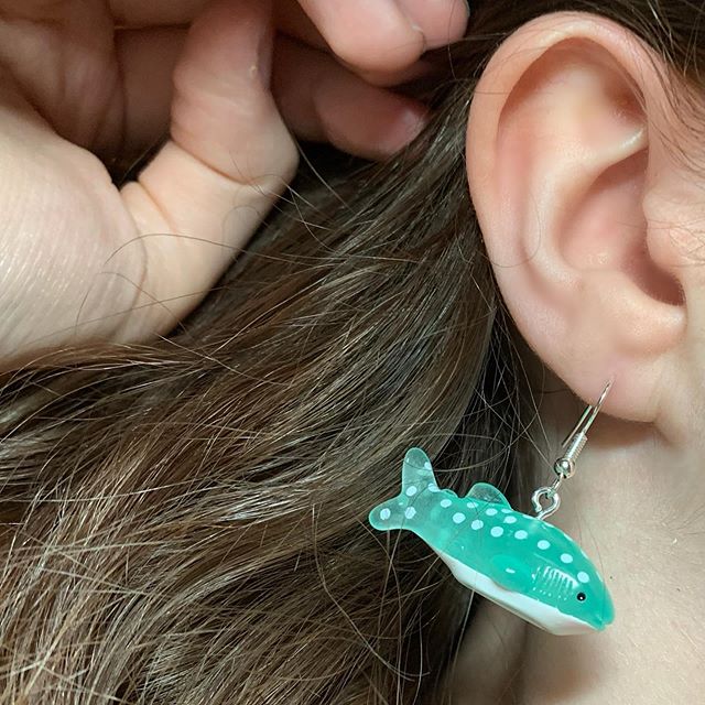 Blue Whale Shark Vis Oorbellen-Leuke Kawaii Oorbellen