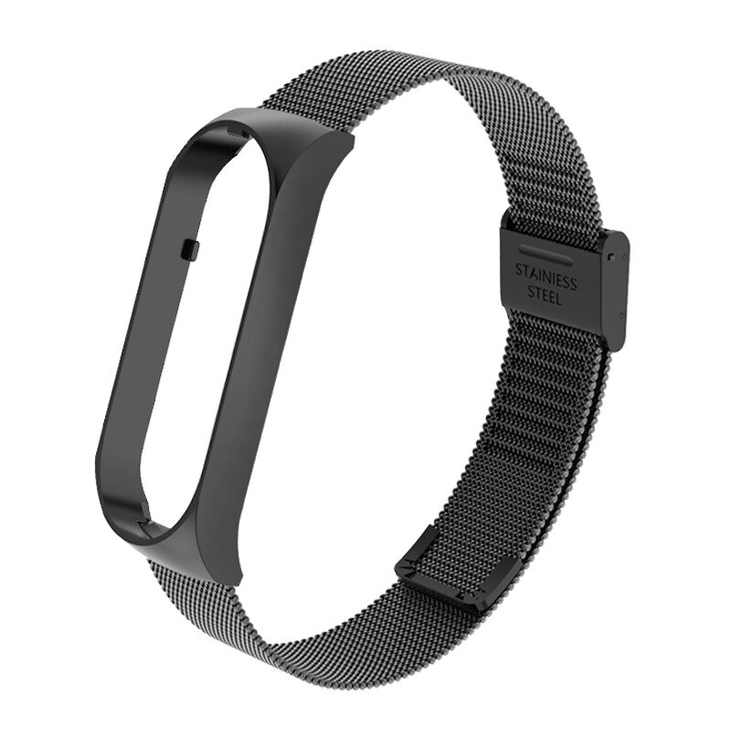 Metal de aço inoxidável para mi banda 5 pulseira pulseira relógio inteligente substituível para xiaomi mi banda 5 pulseira pulseira esporte: 02