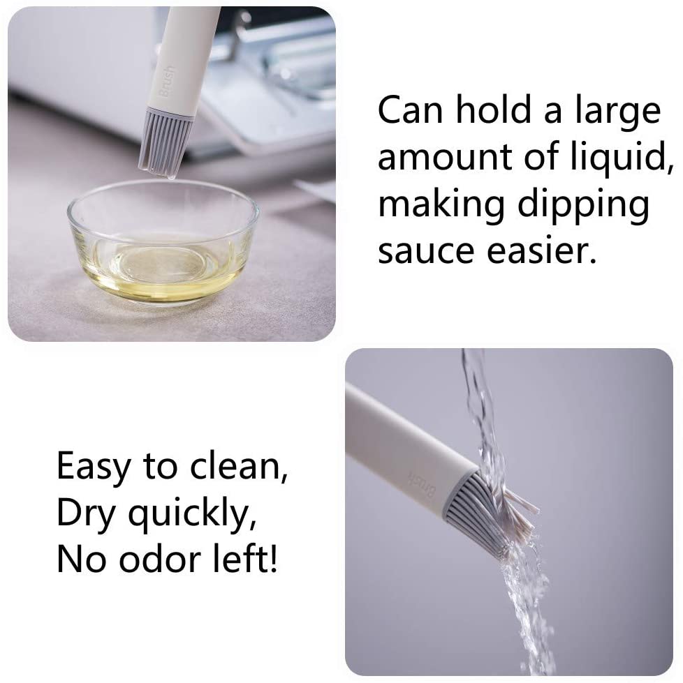 2 stuks siliconen olieborstel, bakkwast, keukenborstel, barbecue-olie, sauskwast, snoepkleurige siliconenborstel voor bak- en kookgadgets