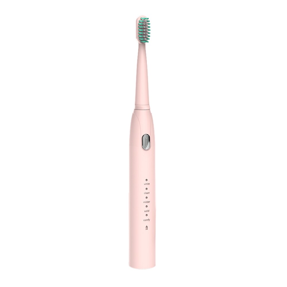 Brosse à dents électrique à ultrasons, haute fréquence, faible bruit, 5 modes réglables, étanche, rechargeable par usb: 2