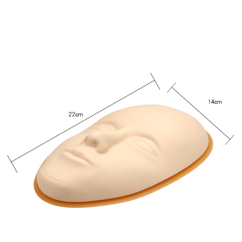 5d ansigtstræning hoved silikone praksis permanent makeup læbe øjenbryn hud mannequin dukke ansigt hoved