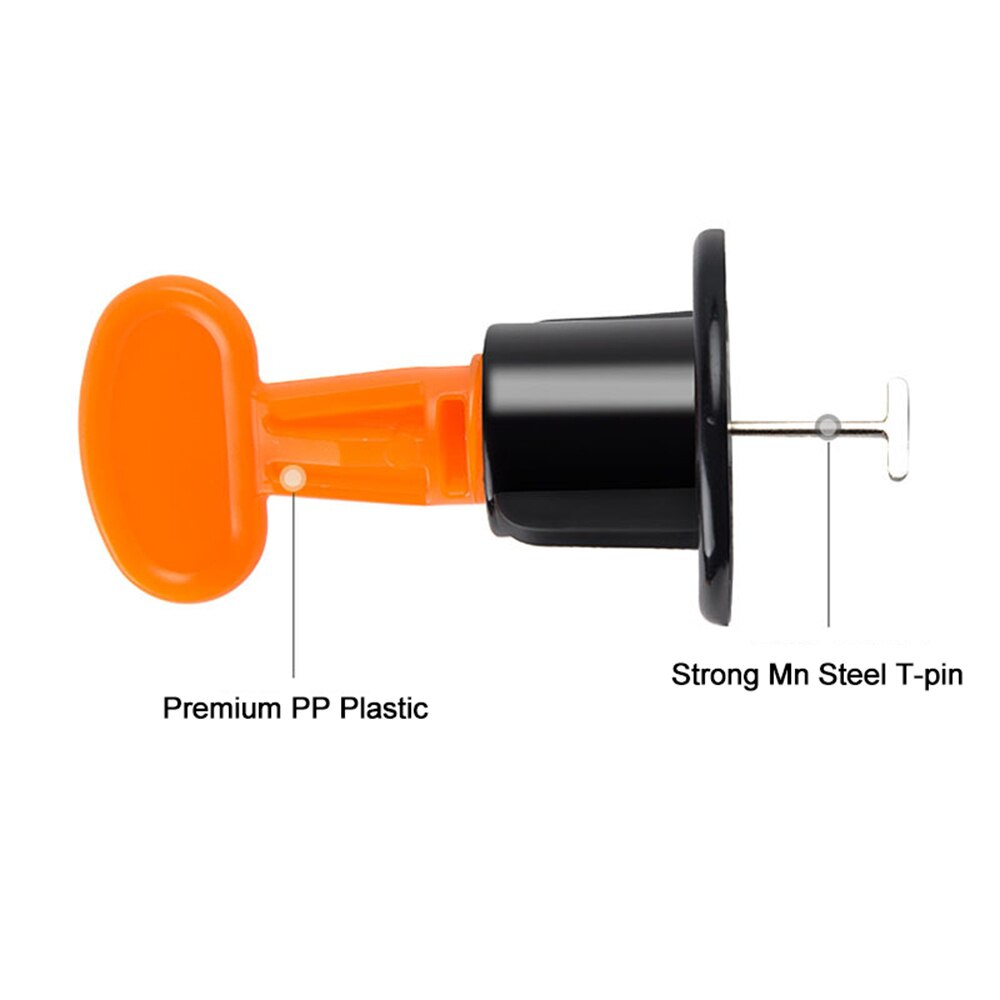 50pcs/set Tile Leveling System Flat Ceramic Floor Wall Construction Tools Reusable Tile Leveler Spacers Leveling System Kit