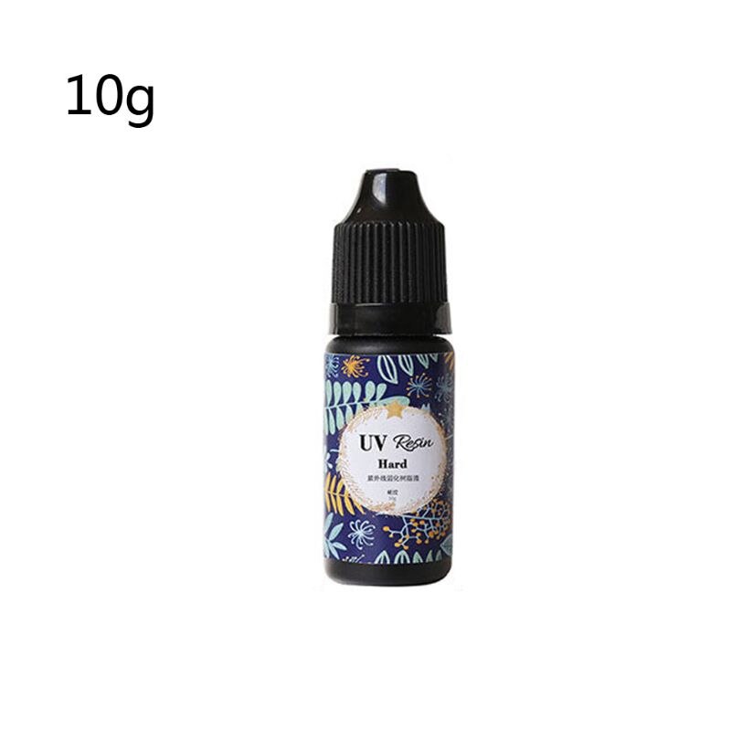 Hard Type UV Resin Glue Crystal Clear Ultraviolet Curing UV Glue Solar Cure Sunlight Activated DIY Resin Jewelry Making: 10g